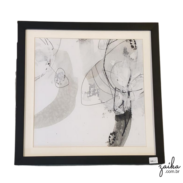 QUADRO DESENHO LIVRE | MOLDURA PRETA
