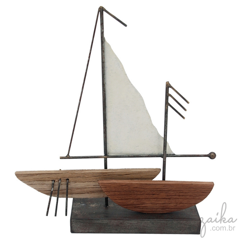 BARCO DECORATIVO EM METAL 