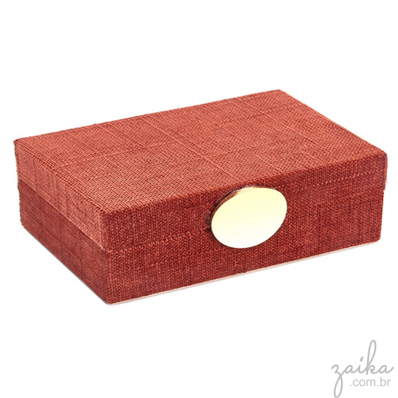 CAIXA PORTA JÓIAS VERMELHO