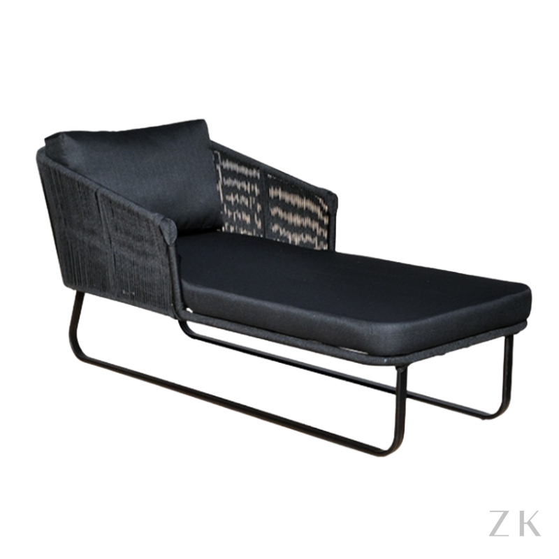 CHAISE ESTOFADA EM CORDA NAUTICA 