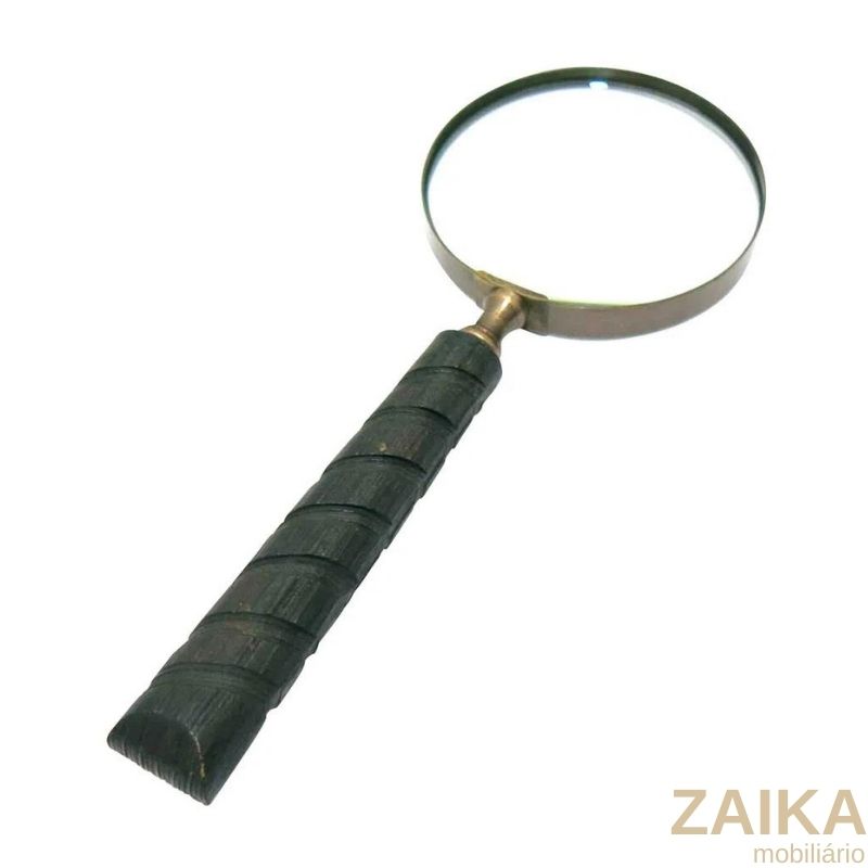 LUPA DE METAL PRETO