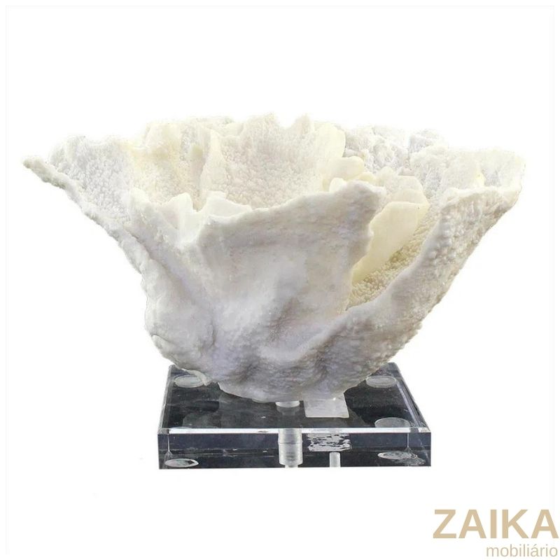 CORAL EM RESINA BRANCO