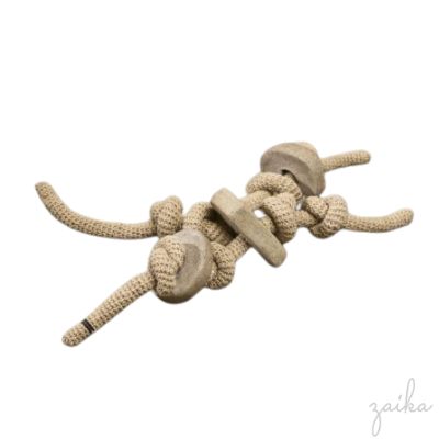 COLAR  EM CROCHÊ COM DETALHES EM CERÂMICA 