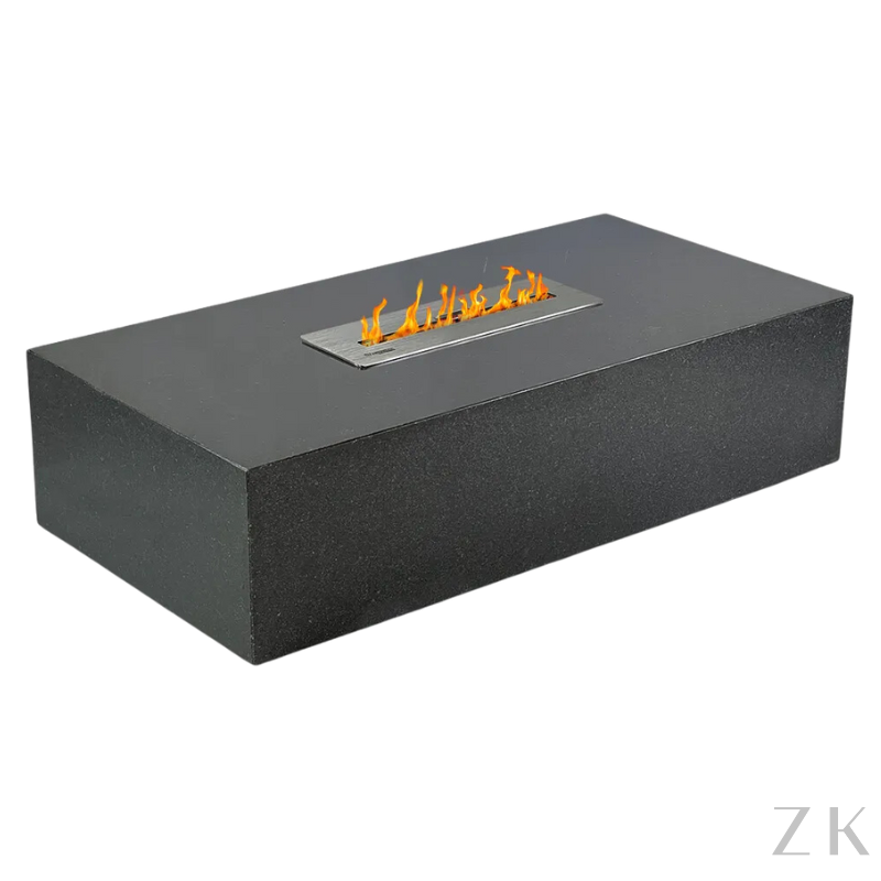MESA DE CENTRO EM PEDRA COM LAREIRA 