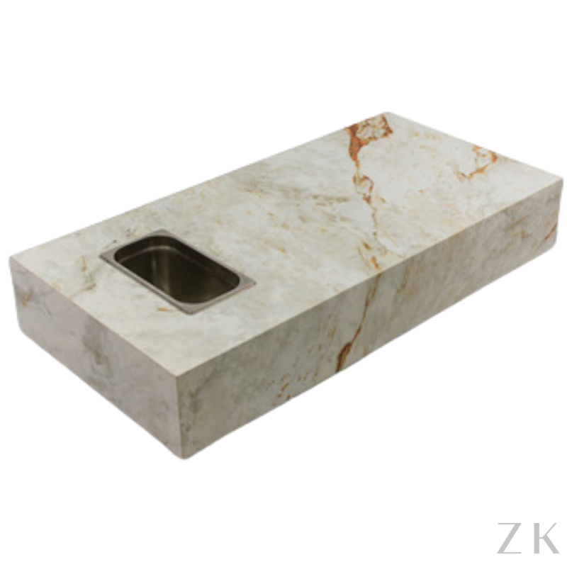MESA COM CHAMPANHEIRA COM RODIZIOS 