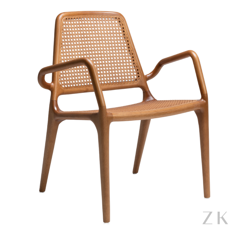 CADEIRA FINA COM BRAÇO |DESIGNER ZANINI DE ZANINE