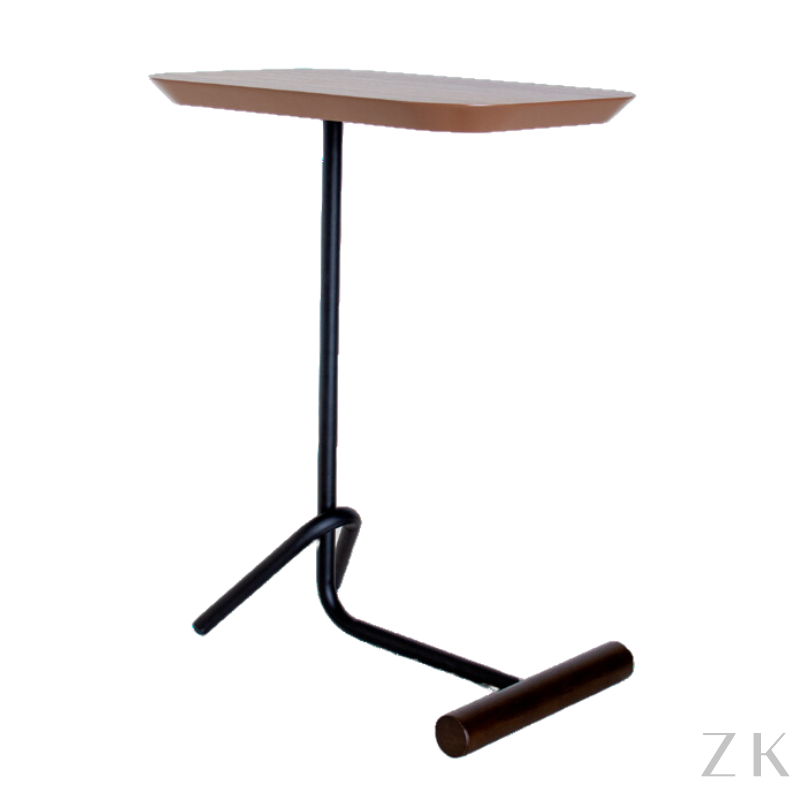 MESA LATERAL RETANGULAR COM BORDAS CHANFRADAS