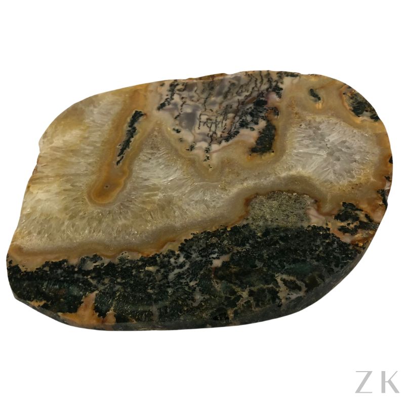 MESA LATERAL PEDRA NATURAL CITRINO E JASPE