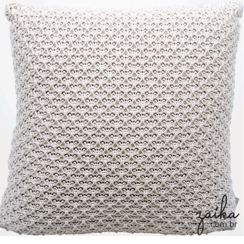 ALMOFADA TRICOT TRAMA PONTOS
