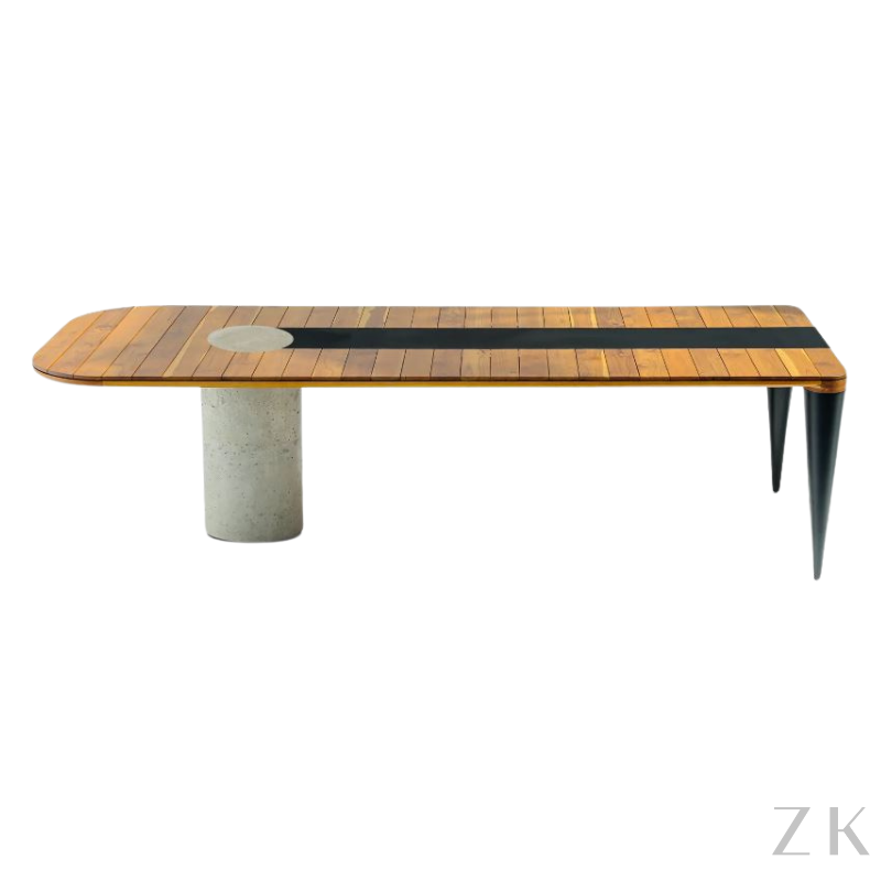 MESA DE JANTAR EM MADEIRA | ÁREA EXTERNA | DESIGNER MAURICIO BOMFIM