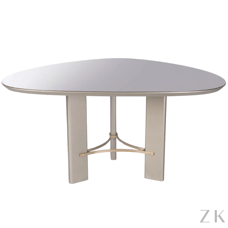MESA DE JANTAR ORGÂNICA TRIANGULAR 
