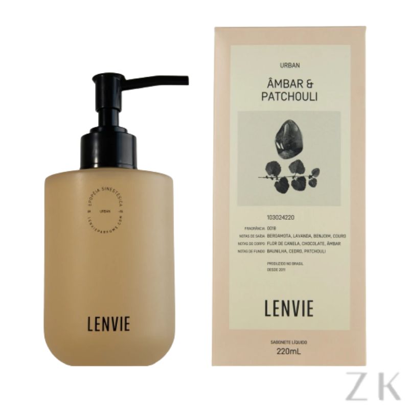 SABONETE LÍQUIDO AMBAR E PATCHOULI