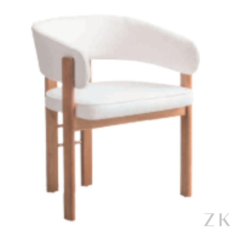 CADEIRA COM ENCOSTO CURVO