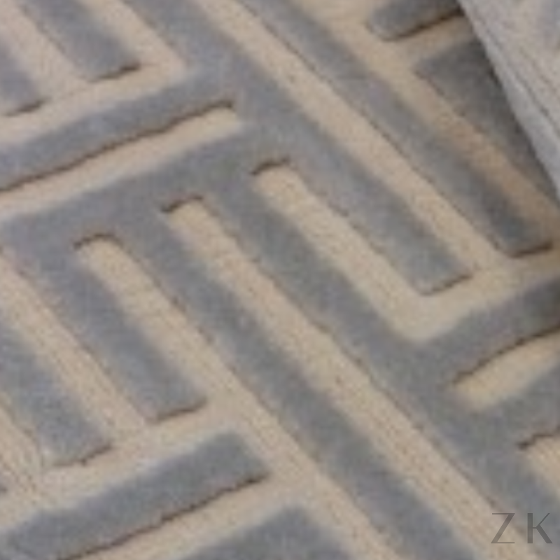 TAPETE BEGE COM CINZA 