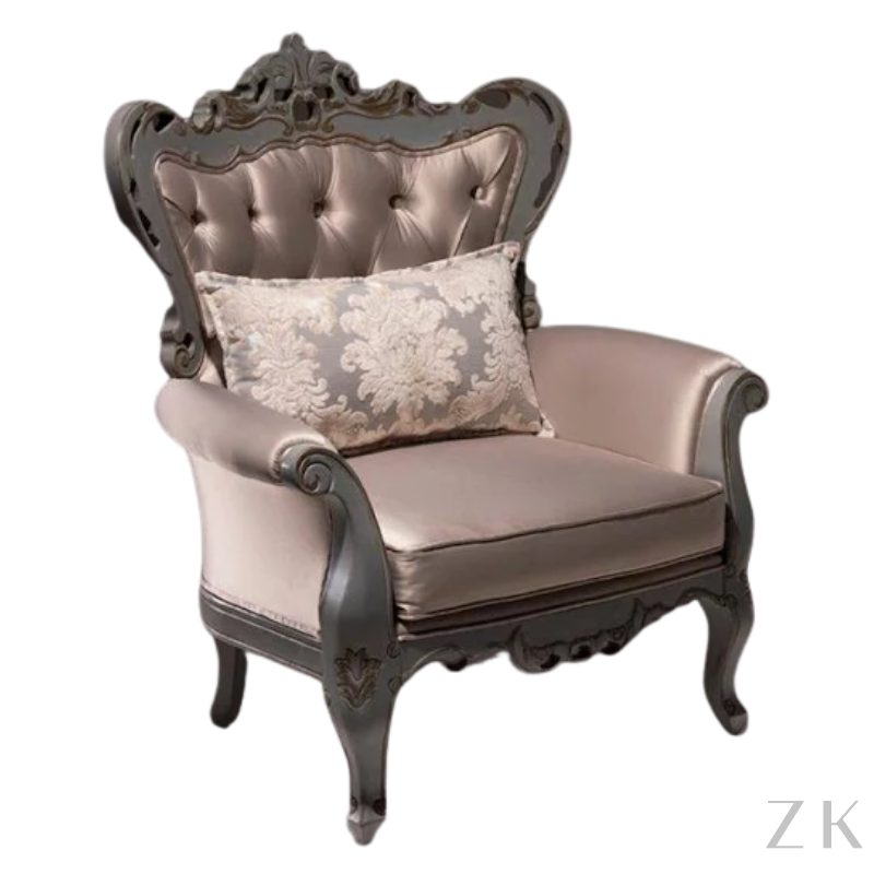 POLTRONA CLÁSSICA FIXA ESTOFADA 