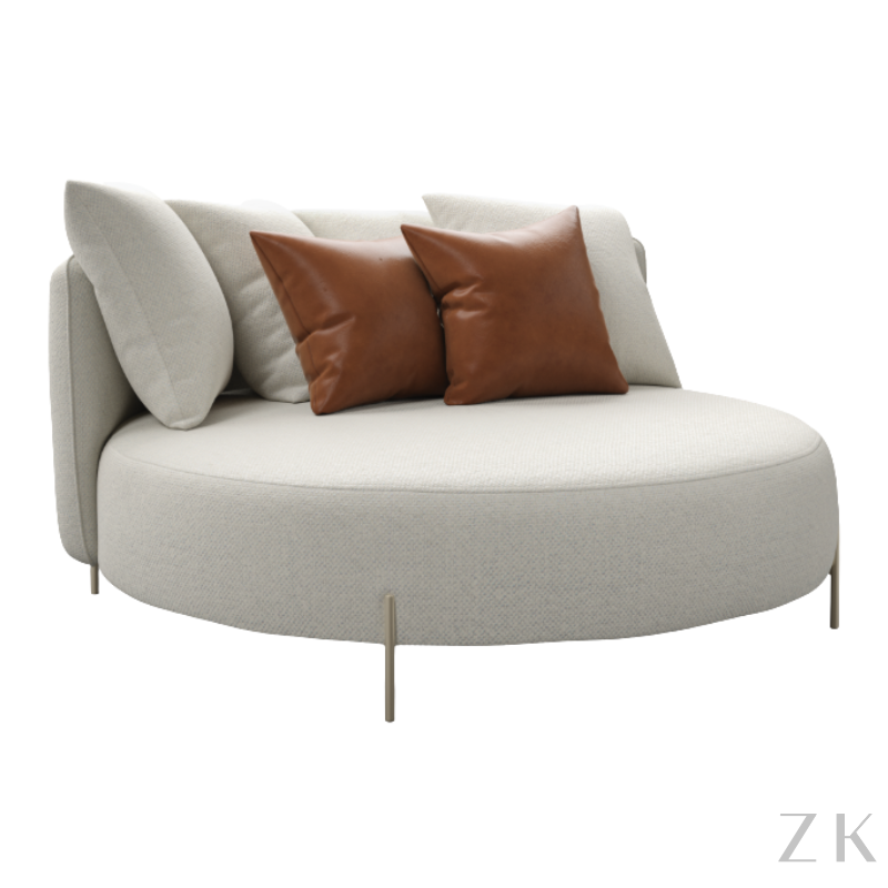CHAISE REDONDA ESTOFADA 