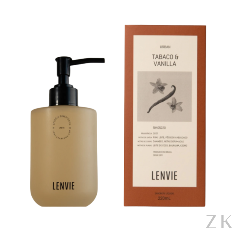 SABONETE LÍQUIDO TABACO & VANILLA | URBAN | 220 ML