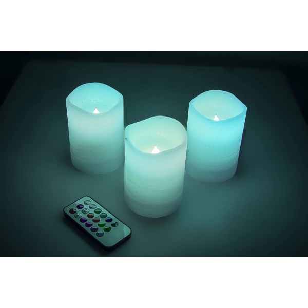 VELA LED COM CONTROLE RGB 