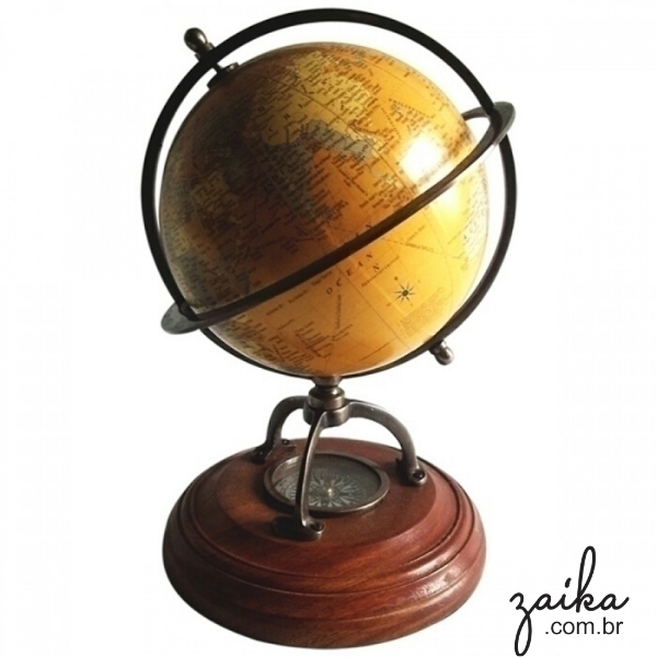  GLOBO DECORATIVO EM MARROM 