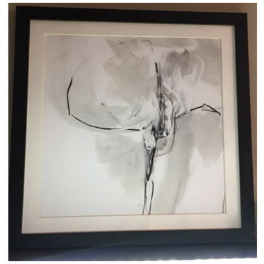 QUADRO DESENHO LIVRE | MOLDURA PRETA