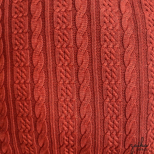 ALMOFADA TRICOT TRANÇA NORUEGA | TEAR MANUAL 