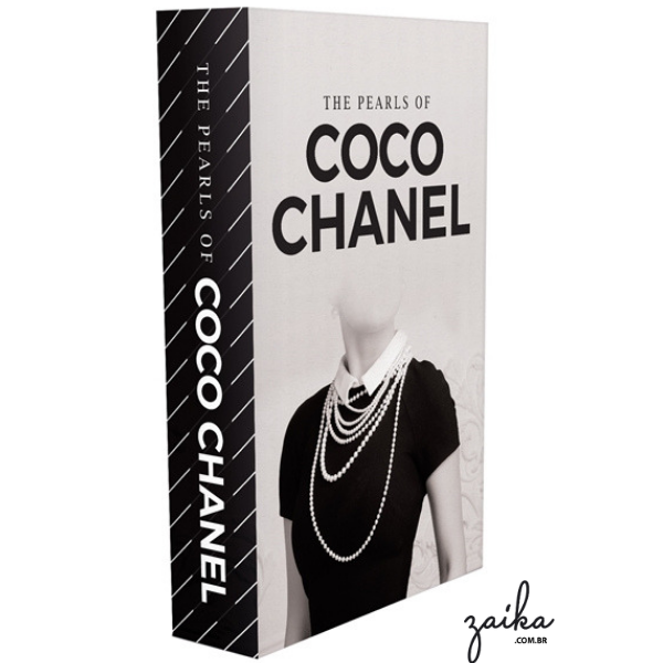 CAIXA LIVRO THE PEARLS OF COCO CHANEL