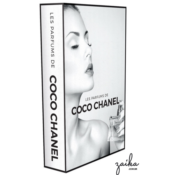 CAIXA LIVRO LES PERFUMS DE COCO CHANEL