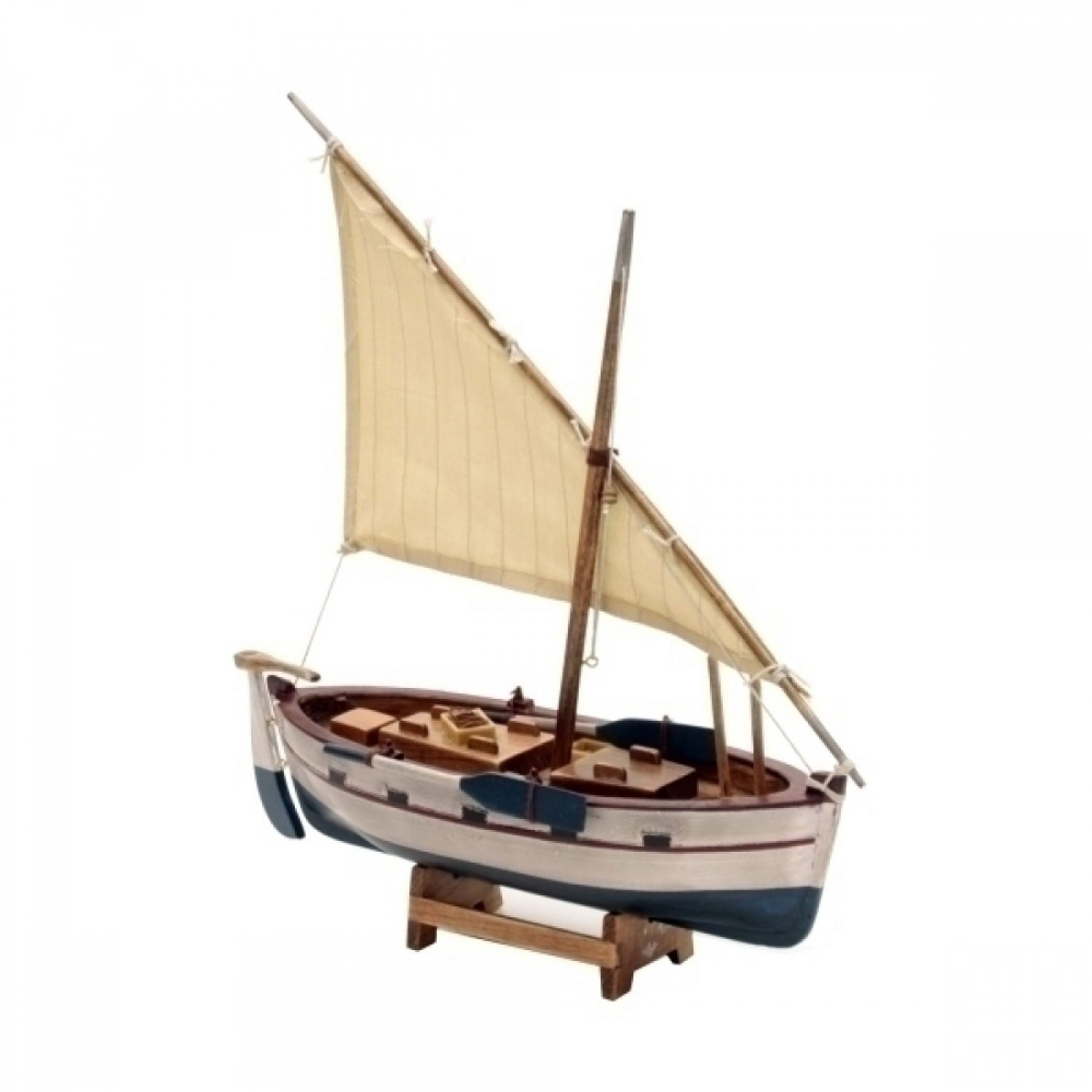 BARCO PESQUEIRO EM MADEIRA DECORATIVO