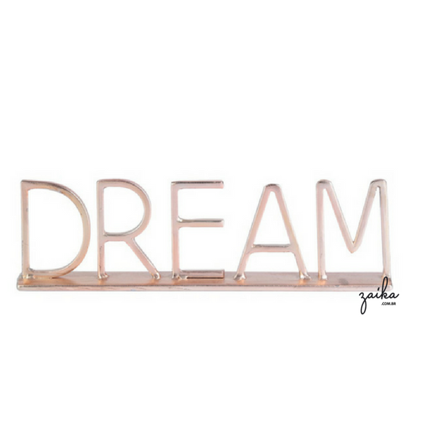 DREAM ESCRITA EM METAL