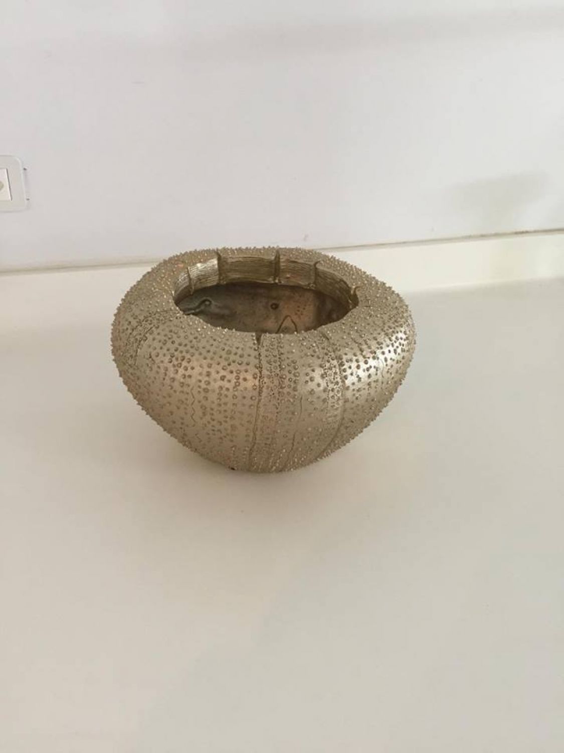VASO OURIÇO DOURADO