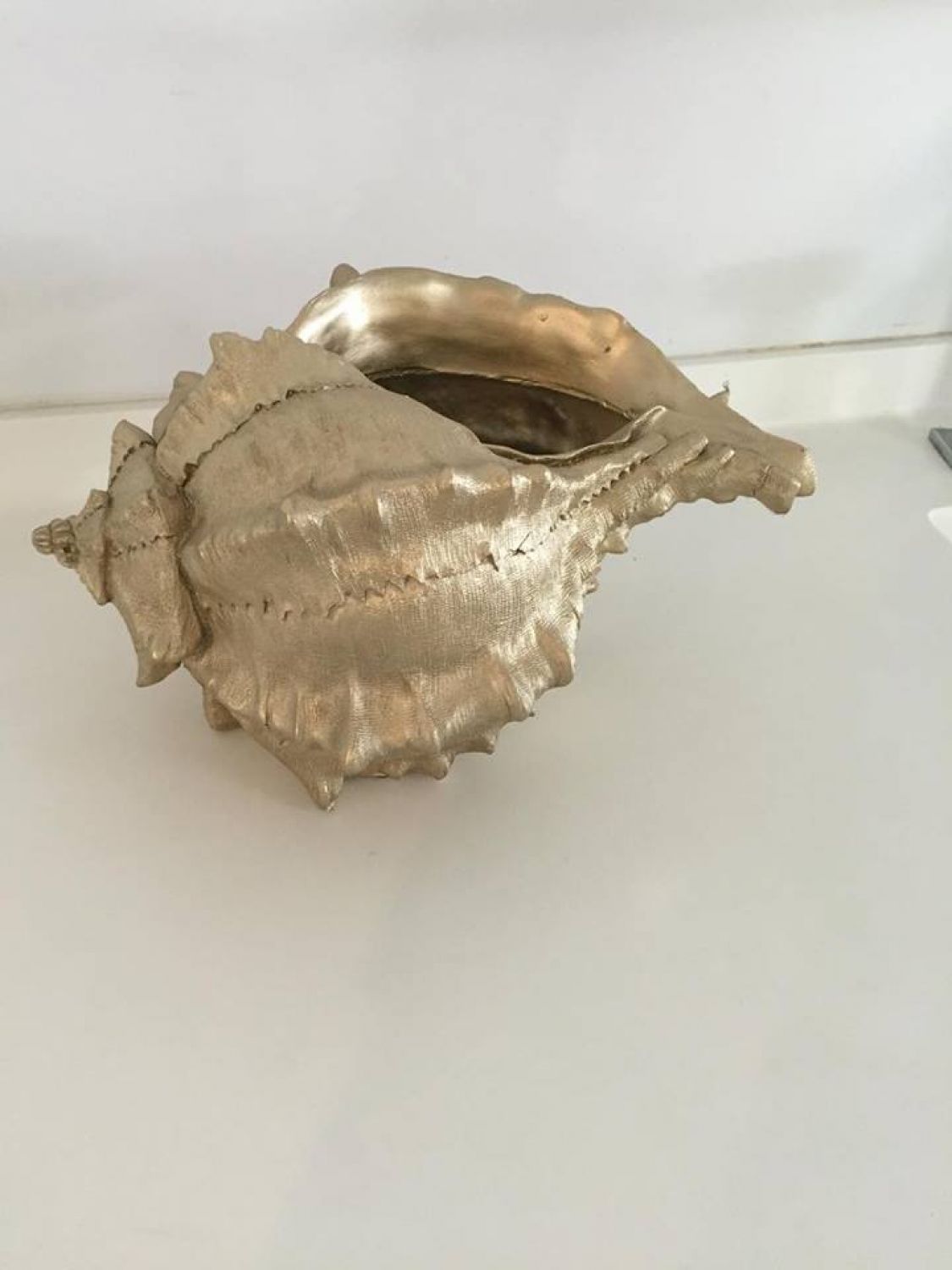 VASO CONCHA DOURADO