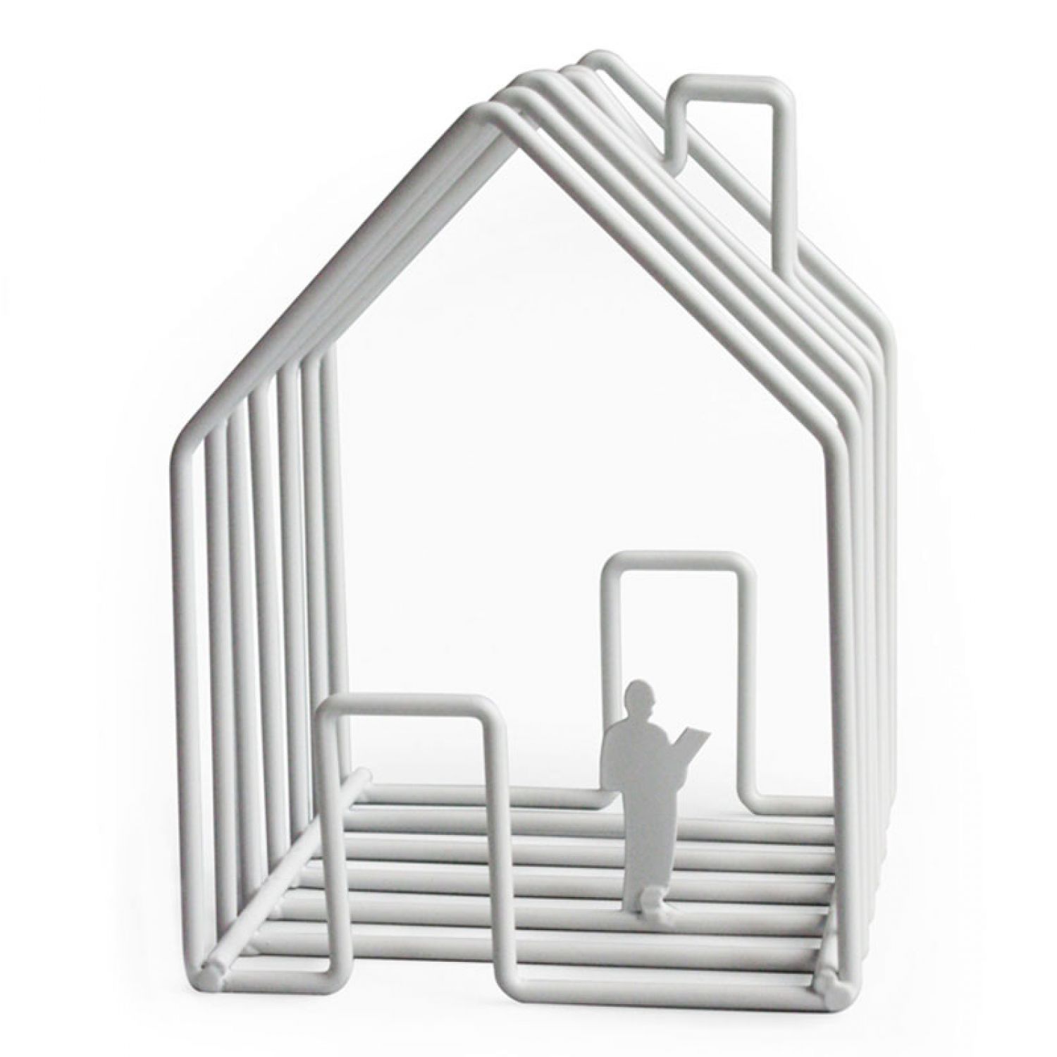 PORTA ENVELOPE METAL BRANCO 