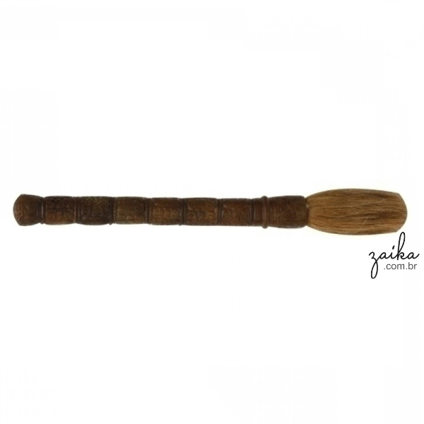 PINCEL DECORATIVO EM PEDRA JADE.