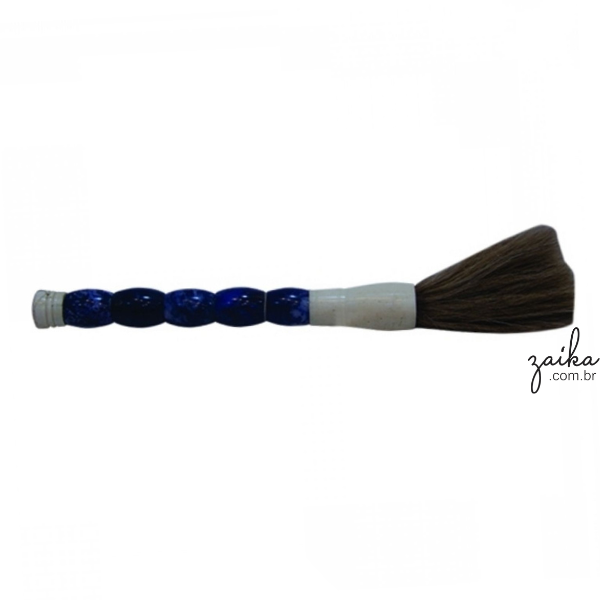 PINCEL DECORATIVO MESCLADO VERDE E AZUL